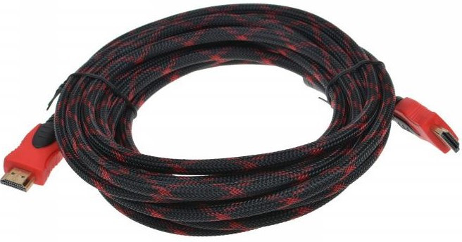 Шнур HDMI - HDMI    5,0м V1.4 (цветная опл., феррит.фильтры)   G-110-5