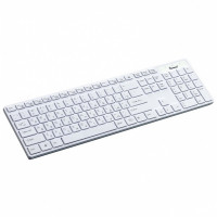 Клавиатура проводная мультимедийная Slim Smartbuy 204 USB белая (SBK-204US-W)
