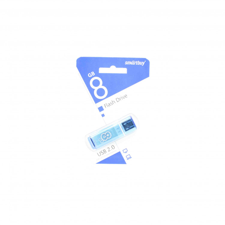 USB-Flash  8GB Smartbuy Glossy series Blue (SB8GBGS-B)