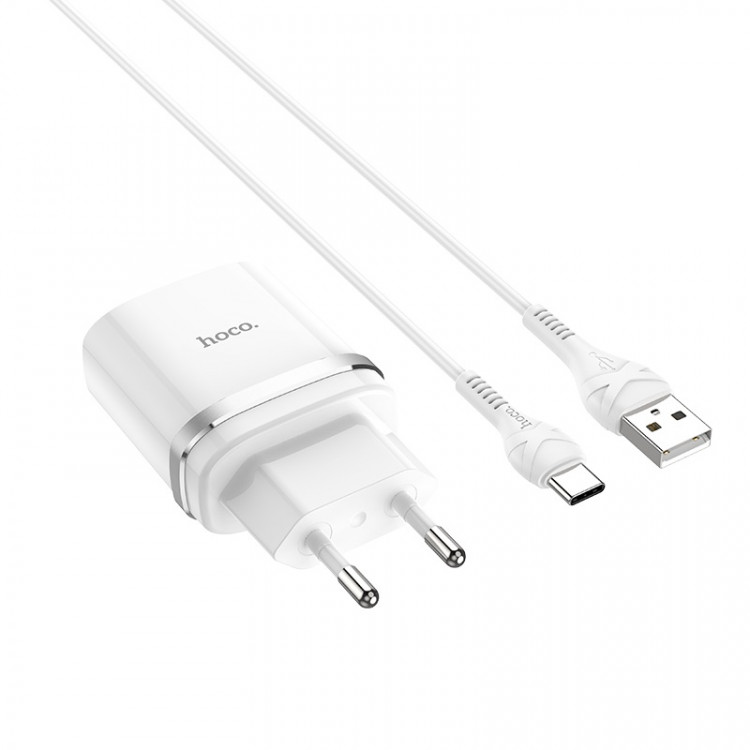 СЗУ с USB HOCO C12Q (5V, 3000mAh, 18W, FCP, AFC, QC2.0, QC3.0, шнур Type-C) 1/10