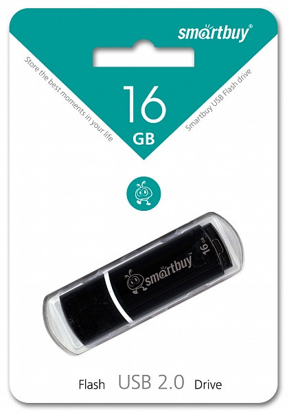 USB-Flash 16GB Smartbuy Crown Black (SB16GBCRW-K)