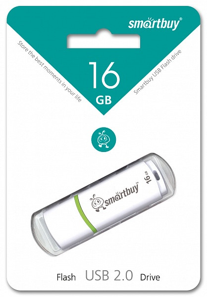 USB-Flash 16GB Smartbuy Crown White (SB16GBCRW-W)