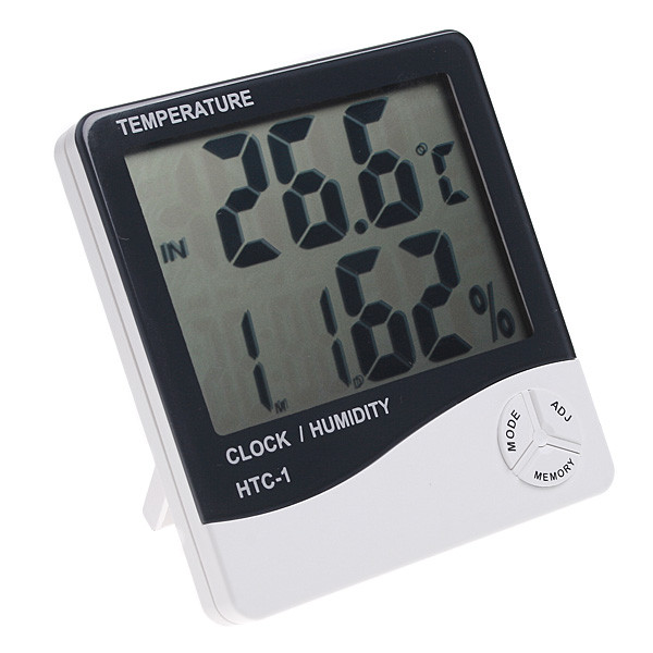 Термометр-гигрометр TDS   HTC-1/OT-HOM11 (часы, будильник)