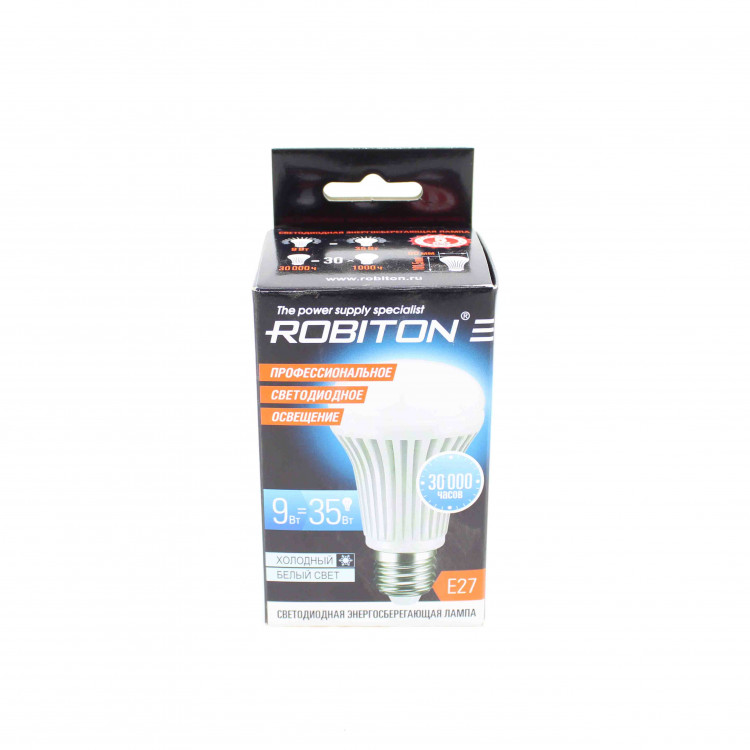 Лампа светодиодная ROBITON LED M60-9W-4200K-E27 BL1
