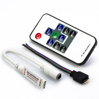 LED RGB controller mini  радио с пультом, 5-24V, 12А (SBL-RGB-Mini)
