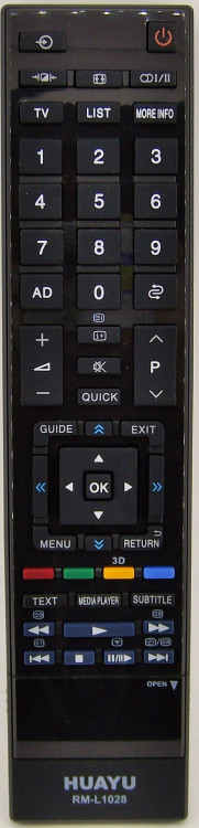 HUAYU RM-L1028 (for TOSHIBA TV LED 3D) HUAYU RM-L1028 (for TOSHIBA TV LED 3D)