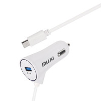 АЗУ с USB MUJU  MJ-C09 (5V, 3100mAh, шнур Type-C, 1м)