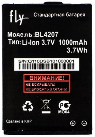 Аккумулятор для Fly BL4207   (IQ110)