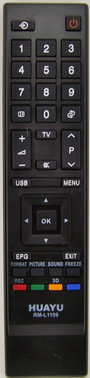HUAYU RM-L1106 (for TOSHIBA TV LCD LED 3D)