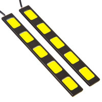 Дневные ходовые огни LED NEW GALAXY  (152мм,12v, белый,метал.корпус) 702-010