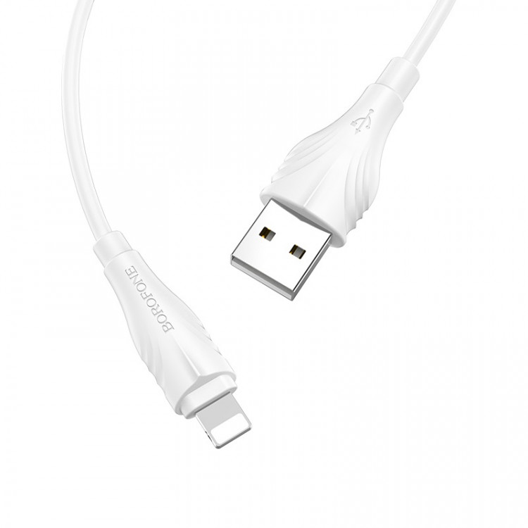 Шнур USB на Lighting  BOROFON BX-18   2м   ПВХ (1/10)