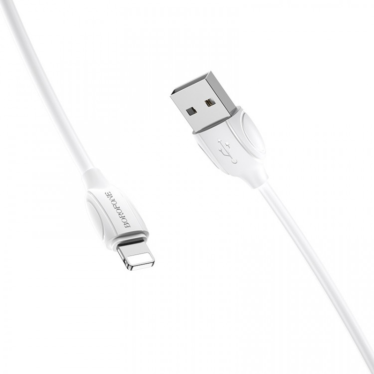 Шнур USB на Lighting  BOROFON BX-19   1м (2.4A)