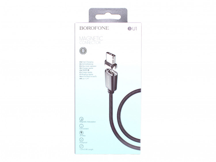 Шнур USB на TYPE-C  BOROFON BU1    1м  (магнитный)