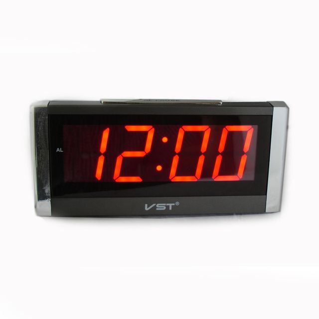 VST731-1 часы эл.сетевые крас.цифры