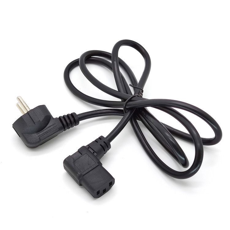 Шнур питания компьют. 3*0,75кв.мм, 1.5 м  (3pin)   Орбита OT-ELS08 (угловой штекер)