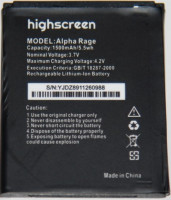 Аккумулятор для Highscreen Alpha Rage   (1500mAh)