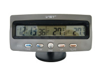 VST7045   часы эл.авто (будильник, температура, дата)