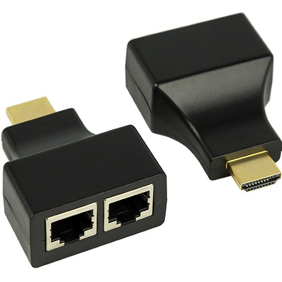 Переходник HDMI шт. по витой паре RJ-45(8P-8C)  REXANT R-6916