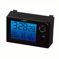 VST7048V   часы эл.авто (будильник, температура, вольтметр)