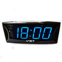 VST719-5 часы эл.сетевые син. цифры