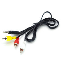 Шнур 3,5мм Стерео штекер - 3*RCA штекер 1.2м TD-250/OT-AVC01