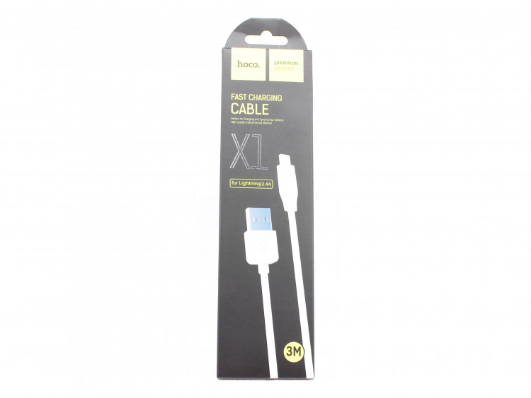 Шнур USB на Lighting  HOCO X1-iP     3м (2.4A)