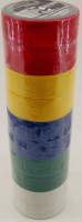 ПВХ-изолента набор 5 цветов (5x2/10 шт)  672-054