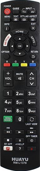 HUAYU RM-L1378 (for PANASONIC LED TV) NETFLIX HUAYU RM-L1378 (for PANASONIC LED TV) NETFLIX