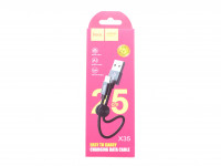 Шнур USB на Lighting  HOCO X35     0.25м  (3A) плетеный (1/31)