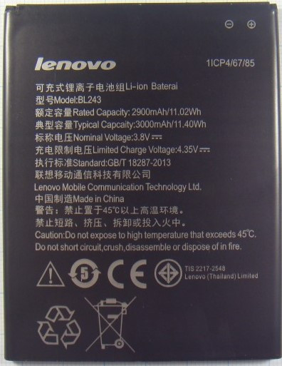Аккумулятор для Lenovo BL243  A7000/K3 Note