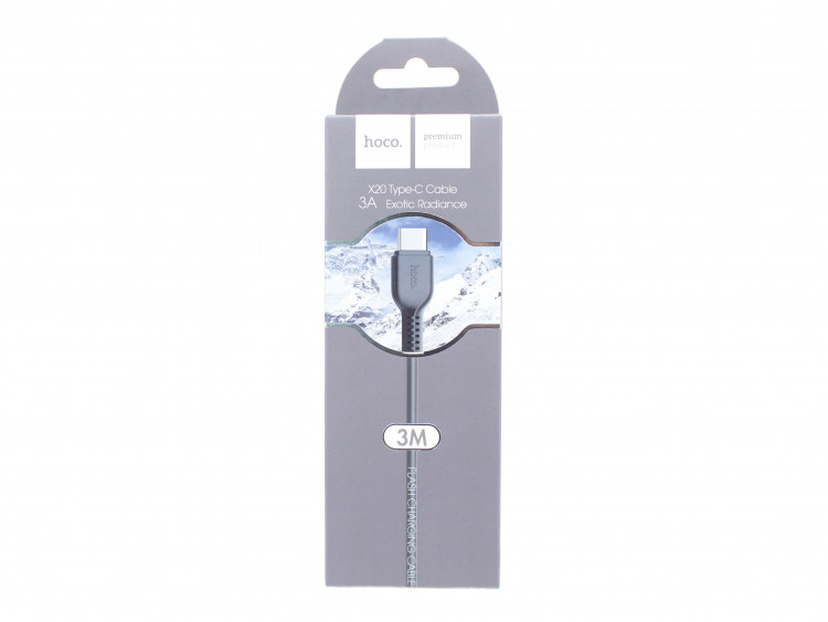 Шнур USB на TYPE-C  HOCO X20-C   3м (3A) 1/30
