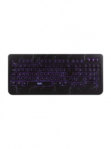 Клавиатура проводная игровая мультимедийная Smartbuy RUSH 715 USB черная (SBK-715GU-K)