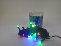 Гирляндa 100LED (4м) RGB черный кабель