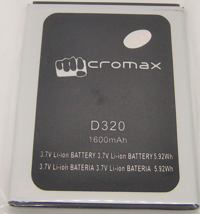 Аккумулятор для MICROMAX  D 320