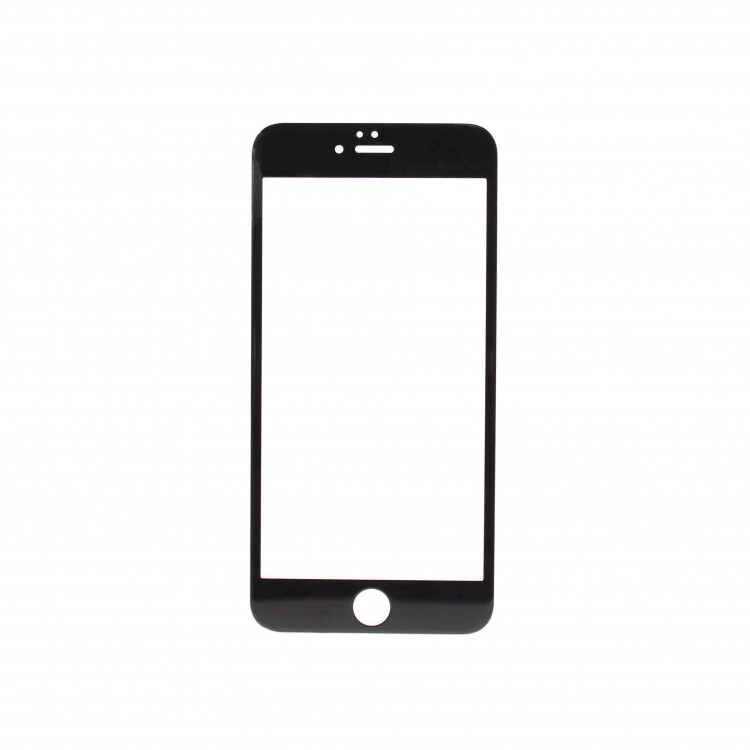 Стекло защитное на iPhon 6+  4D (черное)