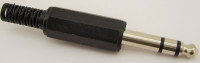 6.3мм Стерео штекер, на кабель (10/100)   P-025