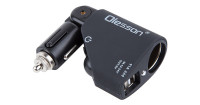 Разветвитель авто прикуривателя OLESSON 1351 (1 гнездо+2*USB)