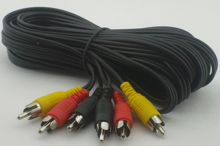 Шнур 3*RCA-3*RCA  5м  REXANT Р-0205