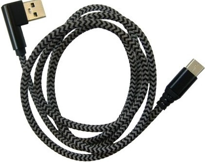 Шнур USB на TYPE-C  Орбита КМ-60    1м  (2А)  угловой