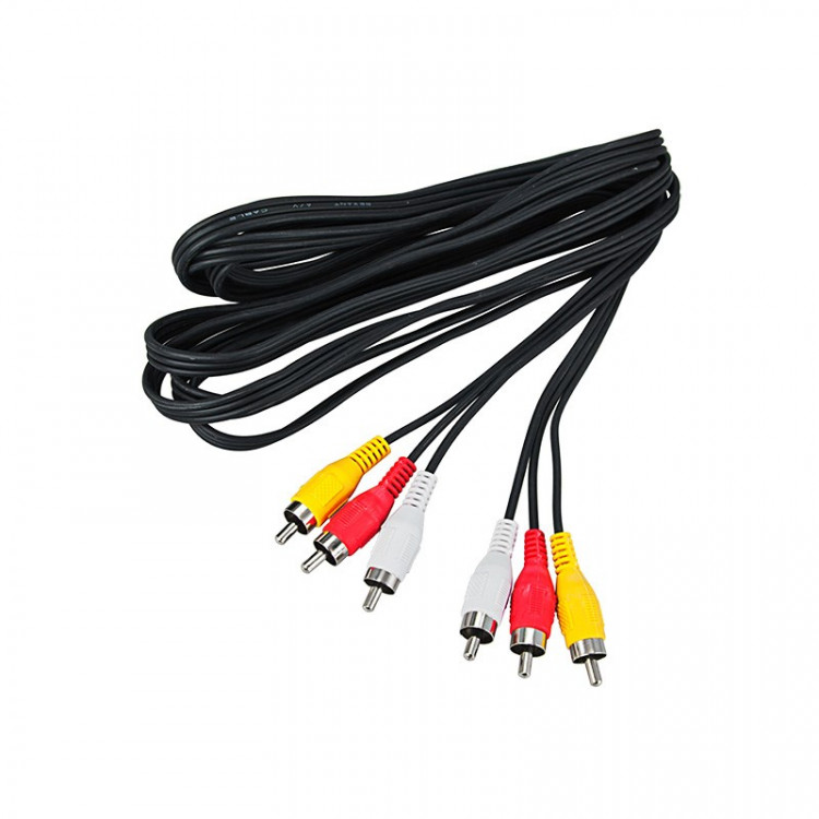 Шнур 3*RCA-3*RCA 10м  REXANT R-0207