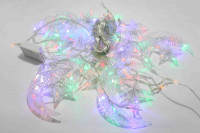 Гирлянда декоративная LED бахрома-звезды+месяц RGB
