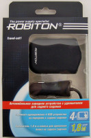 АЗУ ROBITON Travel-set1  BL-1 (4 USB входа)