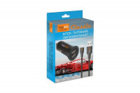 АЗУ с 2хUSB FAISON FS-Z-415 (5V, 3400mAh, шнур Micro)