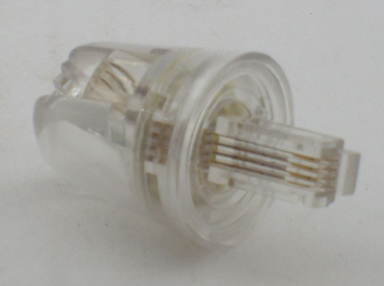Тел. проходник 4Р-4С поворот.(антискручиватель 1.5cm) REXANT R-0021