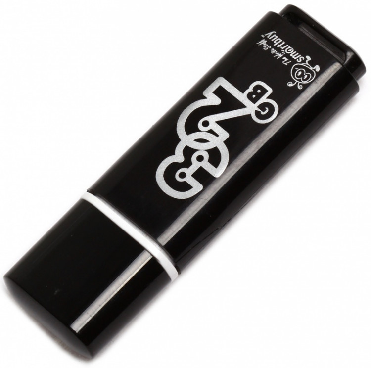 USB-Flash  4GB Smartbuy Glossy series Black (SB4GBGS-K)