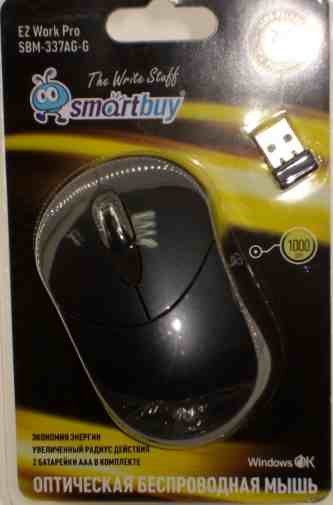 Мышь беспроводная Smart Buy 337AG серая (SBM-337AG-G)