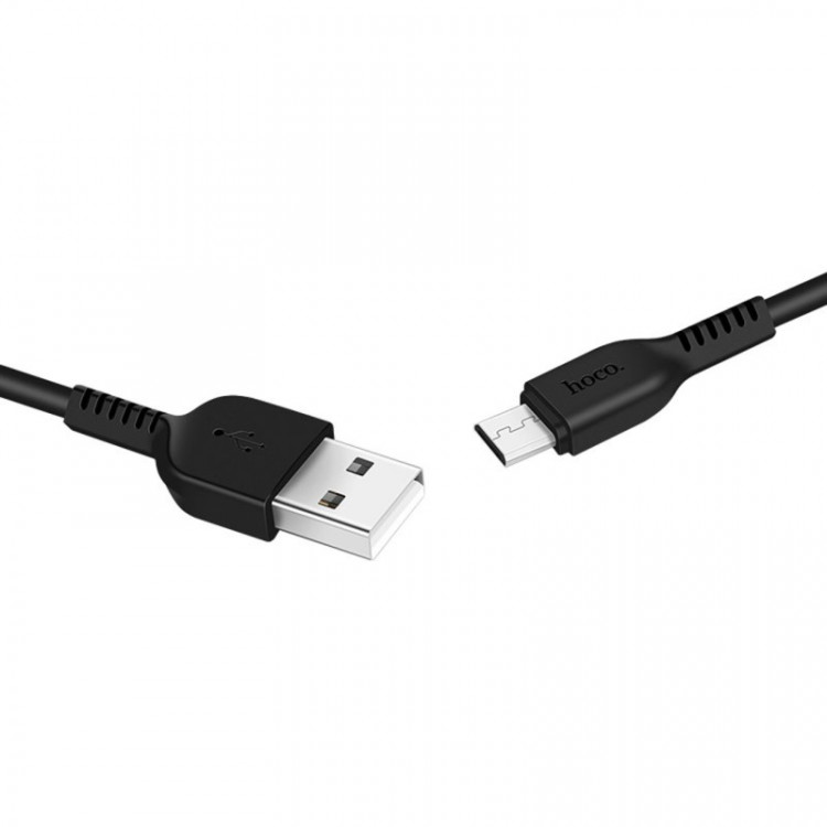 Шнур USB на micro USB штекер  HOCO X20  1м (2.4A) (1/30)